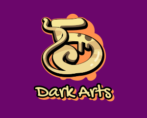 Graffiti Art Number 5 logo design