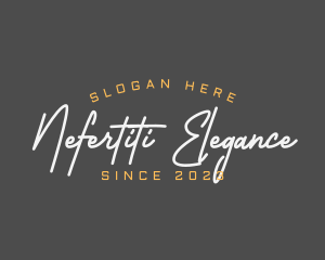 Elegant Fashion Script logo design