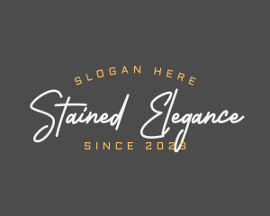 Elegant Fashion Script logo design