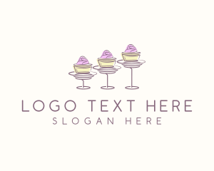 Food - Baking Sweet Cupcake logo design