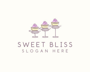 Baking Sweet Cupcake   logo design
