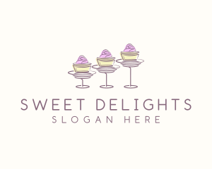 Baking Sweet Cupcake   logo design
