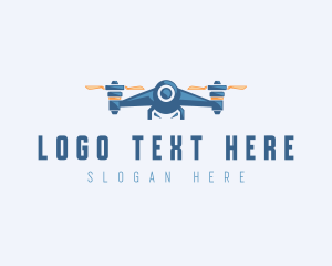 Flight - Arial Drone Copter logo design