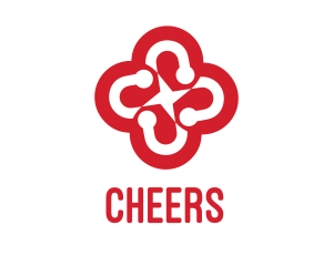 Red Flower Star Logo