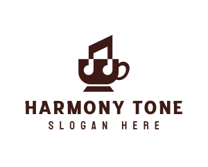 Tone - Music Coffee Cup logo design