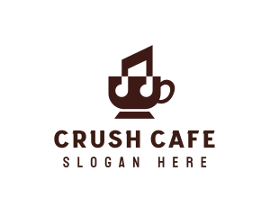 Music Coffee Cafe logo design