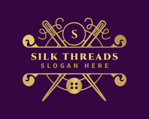 Sewing Seamstress Alterations logo design