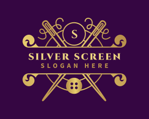 Embroidery - Sewing Seamstress Alterations logo design