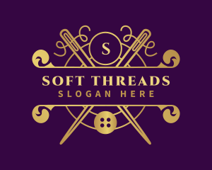 Sewing Seamstress Alterations logo design