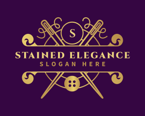 Sewing Seamstress Alterations logo design