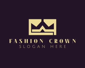 Gold Crown Monogram logo design