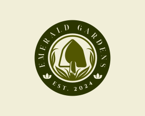 Shovel Garden Plant logo design