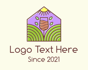 Vineyard - Wine House Farm logo design