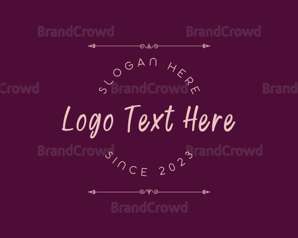 Classic Handwritten Brand Logo