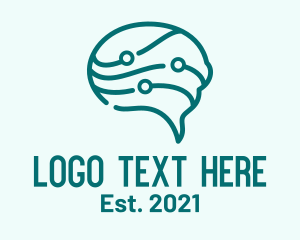 Psychiatrist - Brain Chat Neurology logo design