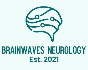 Brain Chat Neurology logo design