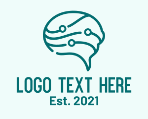 Chat - Brain Chat Neurology logo design