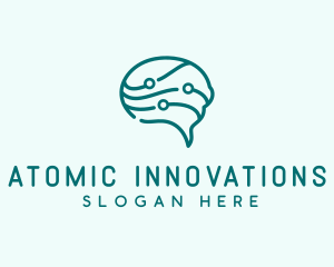 Brain Chat Neurology logo design