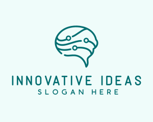 Brain Chat Neurology logo design