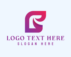 Pink - Modern Letter R Business logo design