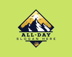 Park - Mountain Peak Sunset logo design
