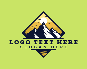 Mountain Peak Sunset Logo