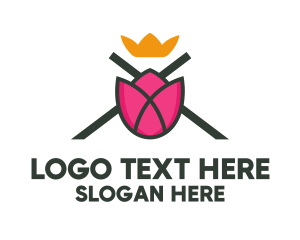 Tulip Flower Crown Logo