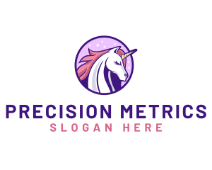 Unicorn Horse Head Logo