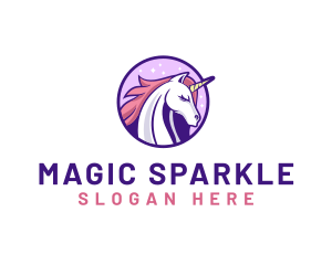 Unicorn Horse Head logo design