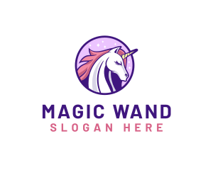 Unicorn Horse Head logo design