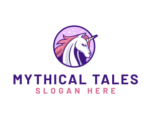 Unicorn Horse Head logo design