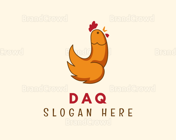 Rooster Chicken Penis Logo