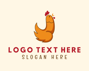 Sexual - Rooster Chicken Penis logo design