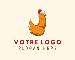 Rooster Chicken Penis Logo
