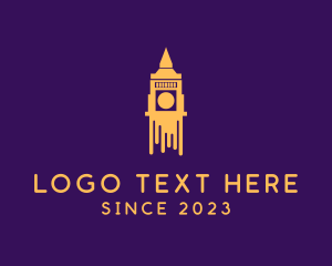 City - Big Ben Tower Travel logo design