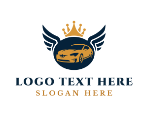 Luxury - Luxurious Car Vehicle Wings logo design