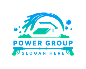 Splash - Disinfection Power Wash logo design
