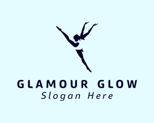 Performer - Flexible Female Gymnast logo design