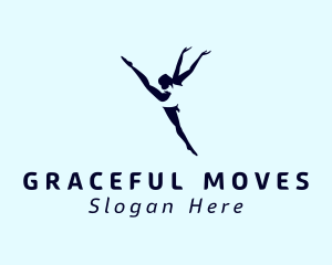 Flexible Female Gymnast  logo design