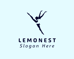 Athletics - Flexible Female Gymnast logo design