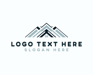 Leasing - Roofing Construction Roof logo design
