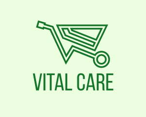Green Eco Wheelbarrow Logo