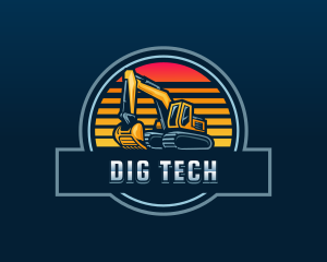 Excavation Digging Machine logo design