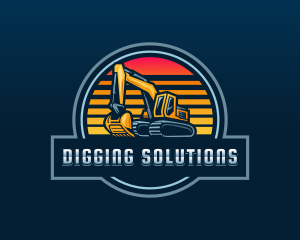 Excavation Digging Machine logo design