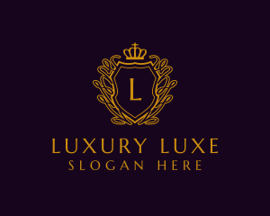 Royal Luxury Shield Ornate logo design