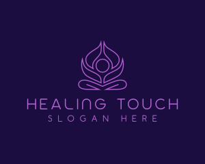 Yoga Lotus Wellness logo design