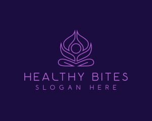 Yoga Lotus Wellness logo design