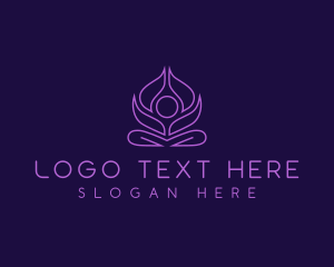 Wellness - Yoga Lotus Wellness logo design