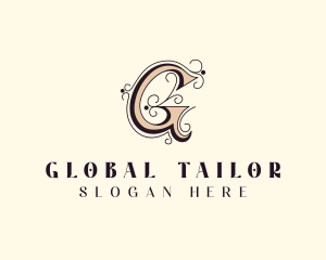 Fashion Stylish Tailoring Letter G logo design