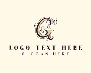 Vintage - Fashion Stylish Tailoring Letter G logo design